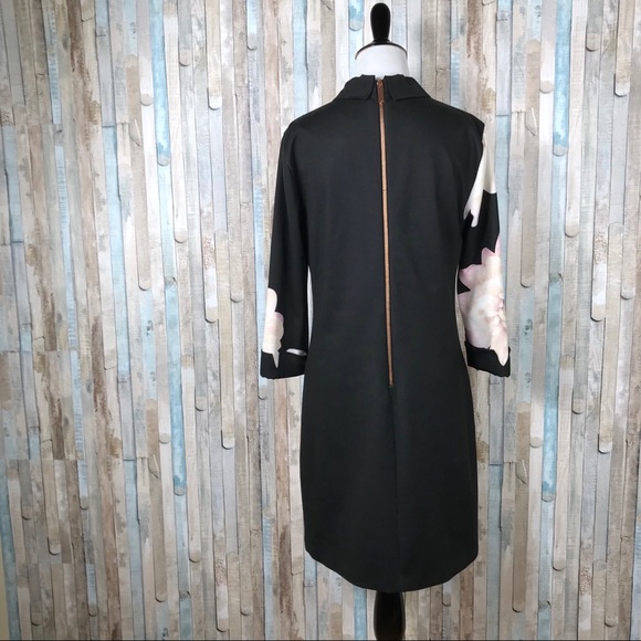 Ted Baker 3 Retro Collar Floral Kida Sheath Dress - Picture 4 of 8